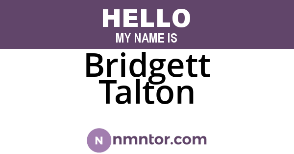 Bridgett Talton