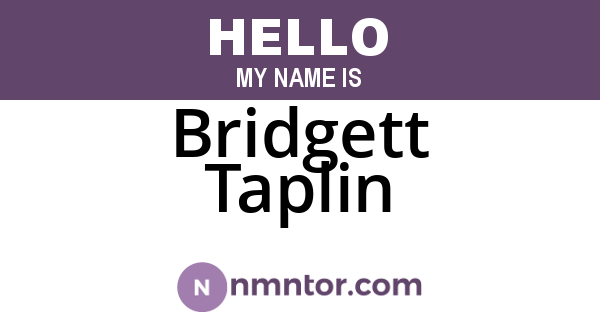 Bridgett Taplin