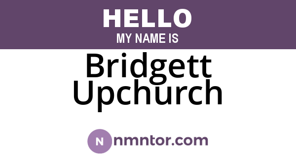 Bridgett Upchurch
