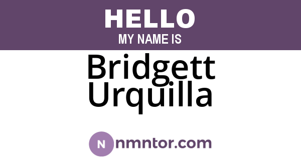 Bridgett Urquilla