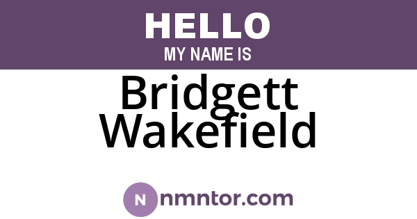 Bridgett Wakefield
