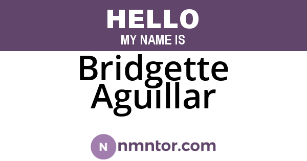Bridgette Aguillar