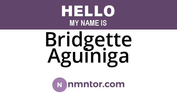 Bridgette Aguiniga