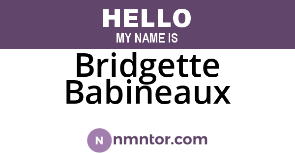 Bridgette Babineaux