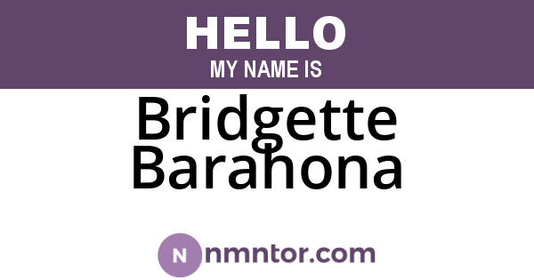 Bridgette Barahona