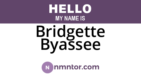 Bridgette Byassee