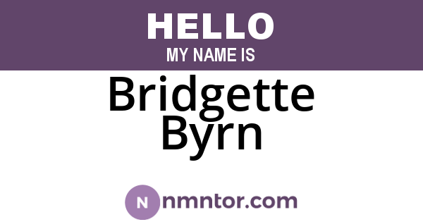 Bridgette Byrn