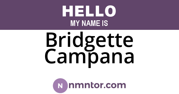 Bridgette Campana