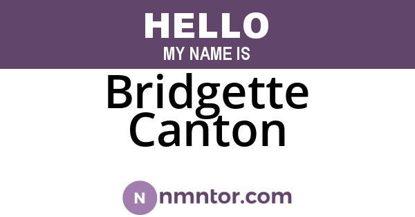 Bridgette Canton