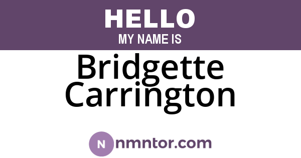 Bridgette Carrington