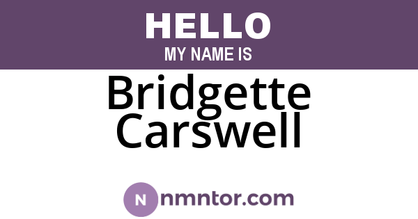 Bridgette Carswell