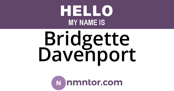 Bridgette Davenport