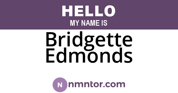 Bridgette Edmonds