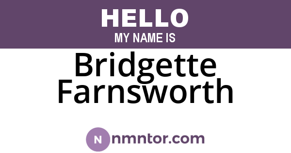 Bridgette Farnsworth
