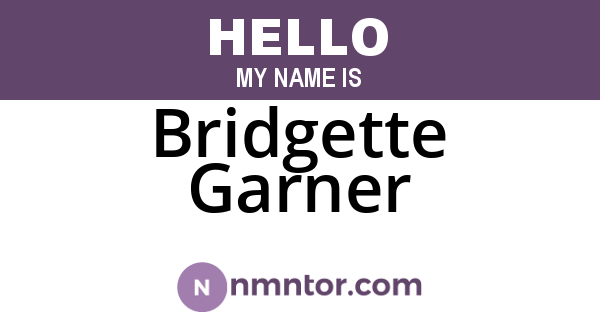 Bridgette Garner