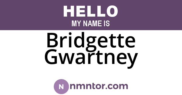 Bridgette Gwartney