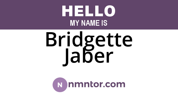Bridgette Jaber