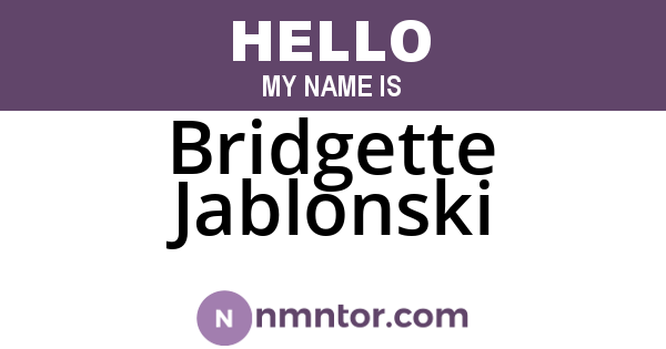 Bridgette Jablonski