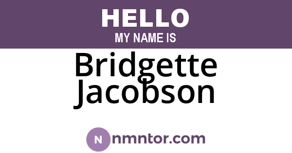 Bridgette Jacobson