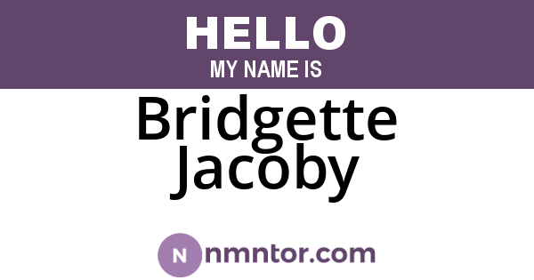 Bridgette Jacoby