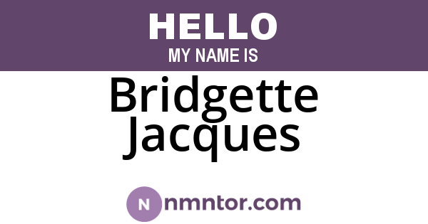Bridgette Jacques