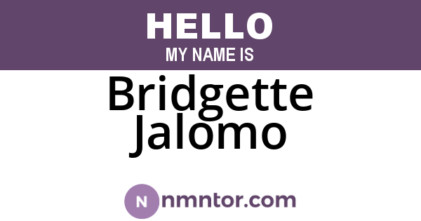 Bridgette Jalomo