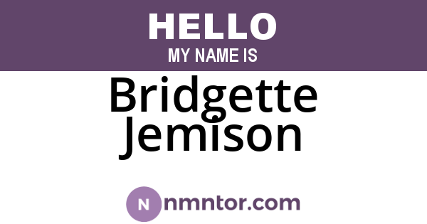 Bridgette Jemison