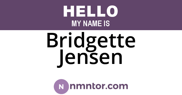 Bridgette Jensen