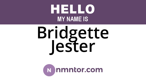 Bridgette Jester