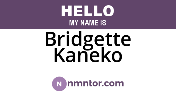 Bridgette Kaneko
