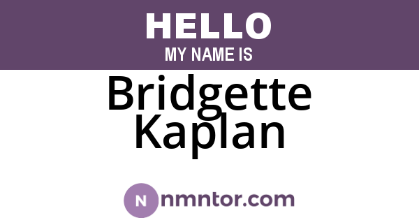 Bridgette Kaplan