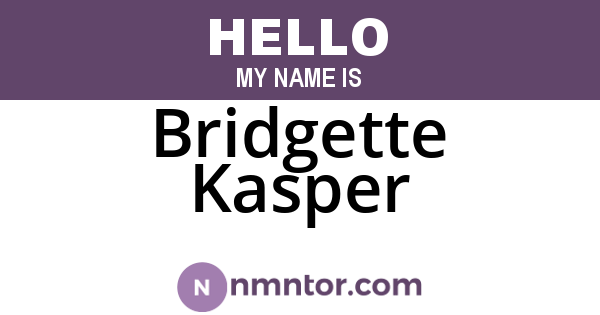 Bridgette Kasper