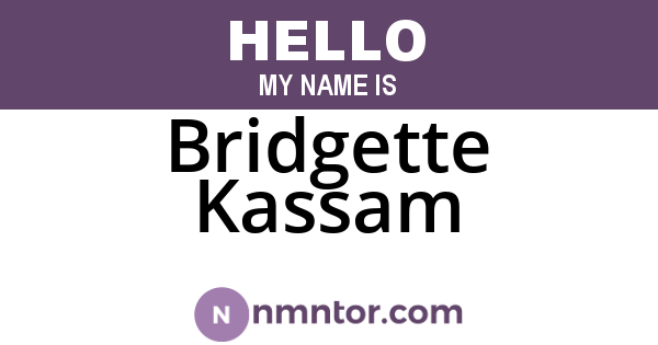 Bridgette Kassam