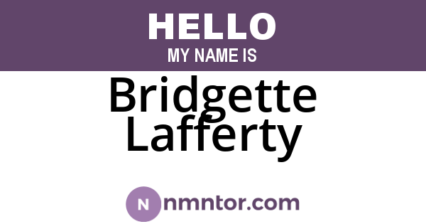 Bridgette Lafferty