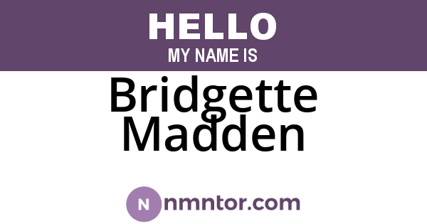 Bridgette Madden