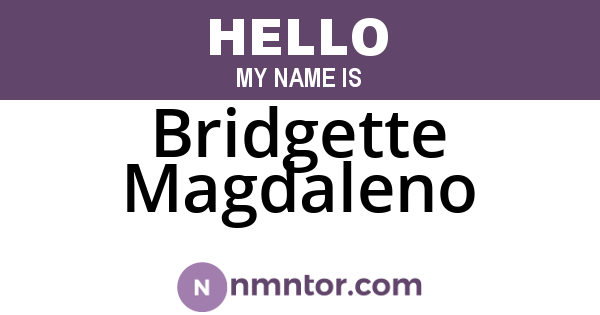 Bridgette Magdaleno