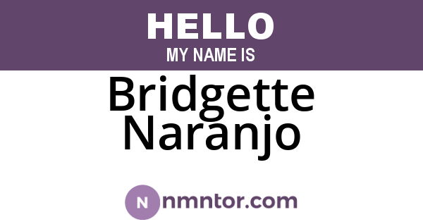 Bridgette Naranjo