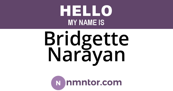 Bridgette Narayan