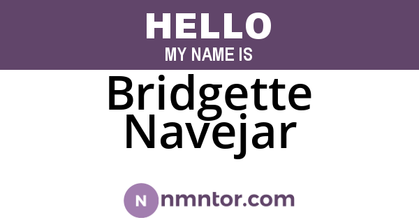 Bridgette Navejar