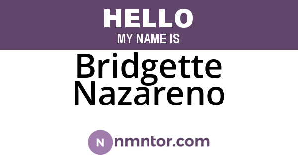 Bridgette Nazareno