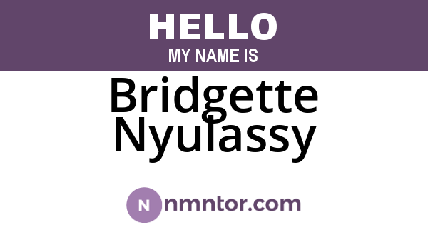 Bridgette Nyulassy