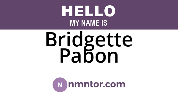 Bridgette Pabon