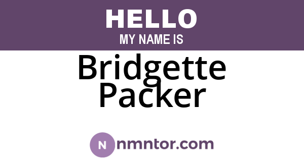 Bridgette Packer