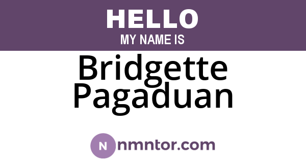 Bridgette Pagaduan