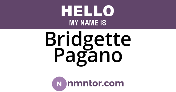 Bridgette Pagano