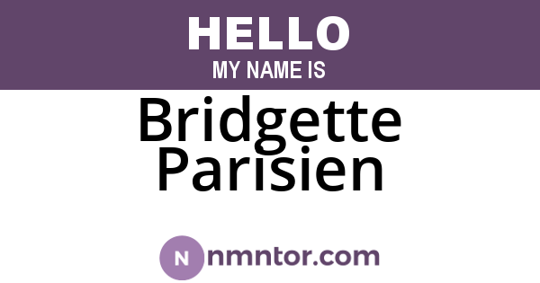 Bridgette Parisien