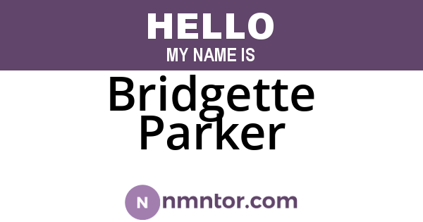 Bridgette Parker