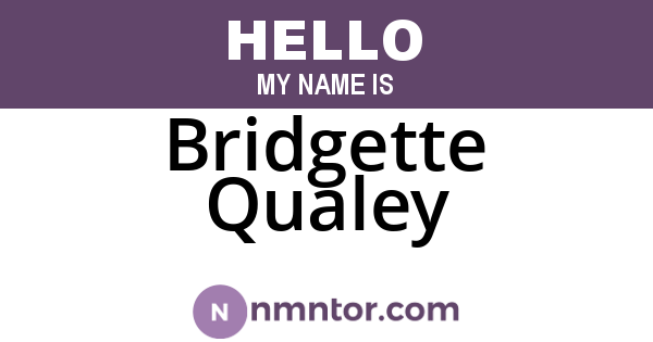 Bridgette Qualey