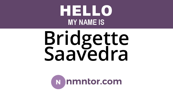 Bridgette Saavedra