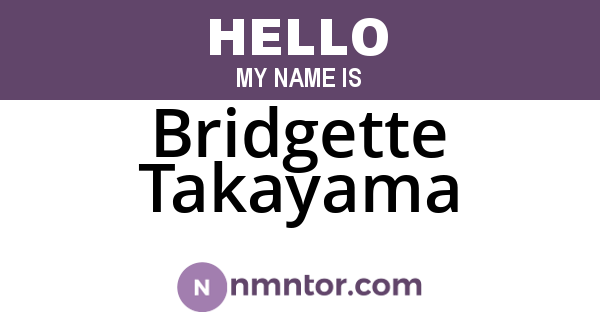 Bridgette Takayama